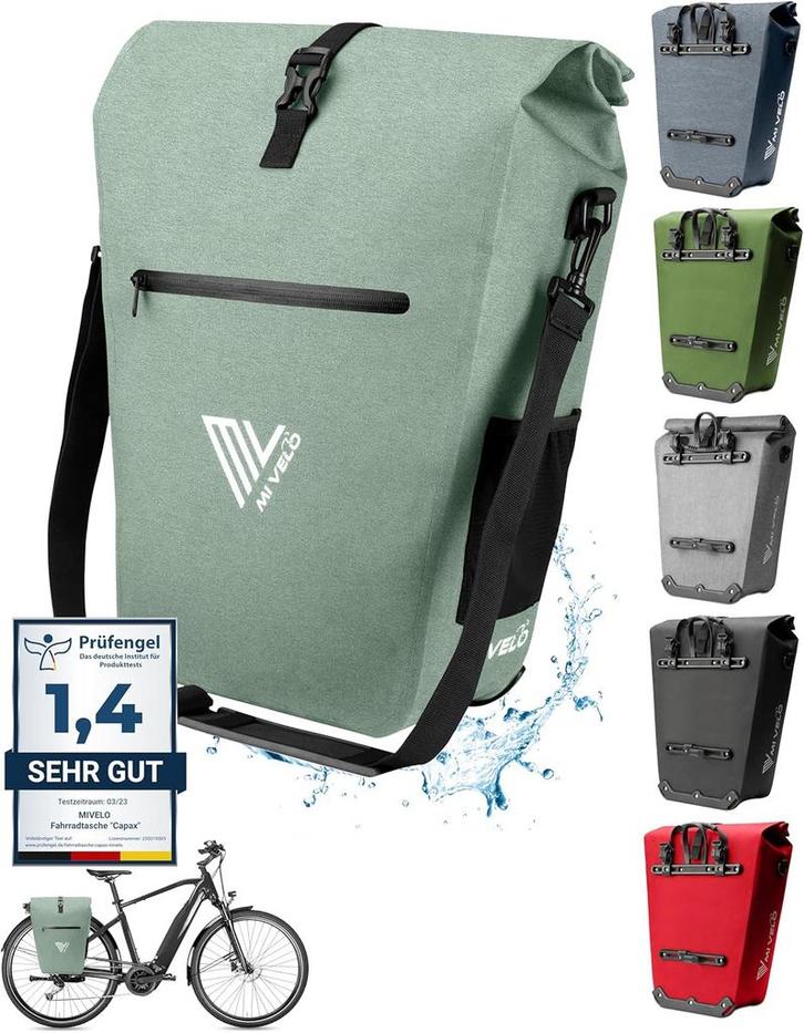 2dekans | MIVELO Fietstas - Waterdicht - 25L - Met Laptopvak, Fietsen en Brommers, Fietsaccessoires | Fietstassen, Ophalen of Verzenden