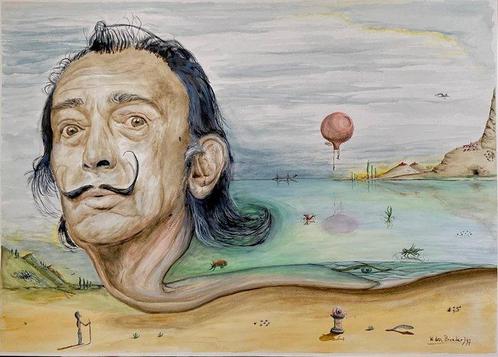 Willem den Broeder - “ Ode to Dalí ”, Antiek en Kunst, Kunst | Schilderijen | Modern