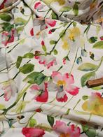 Magnifico misto cotone floreale in doppia altezza -