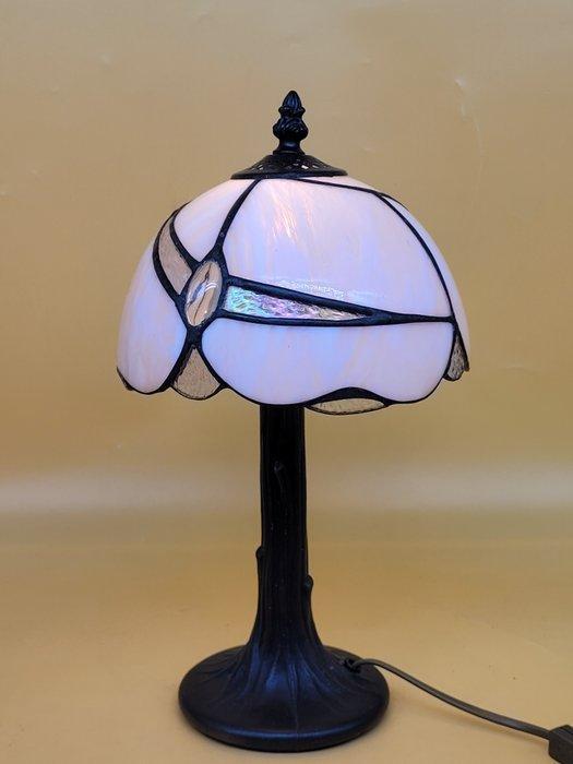 Tiffany-Lampe – florales Jugendstil-Dekor – Glas und Metall, Antiquités & Art, Curiosités & Brocante