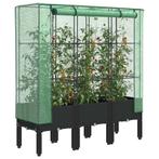 vidaXL Plantenbak verhoogd met kashoes 120x40x140 cm, Tuin en Terras, Verzenden, Nieuw