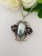 Argent, Art nouveau - nacre - Allemagne - Collier avec, Antiek en Kunst