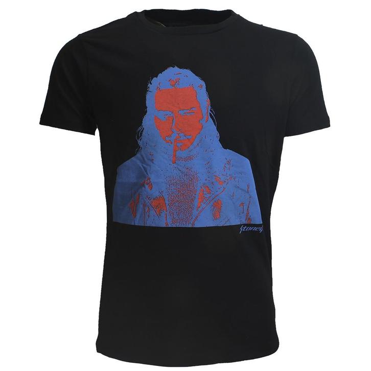 Post Malone Stoney Red Blue Photo T-Shirt - Officiële, Kleding | Heren, T-shirts