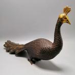 Sculpture, Peacock - 17.5 cm - Bronze