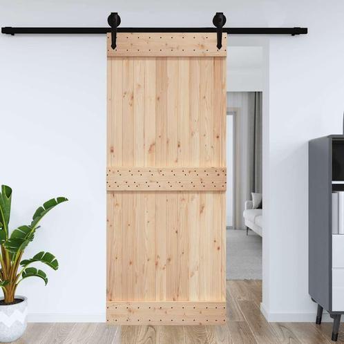 vidaXL Deur NARVIK 95x210 cm massief grenenhout, Doe-het-zelf en Bouw, Deuren en Vliegenramen, Nieuw, Verzenden