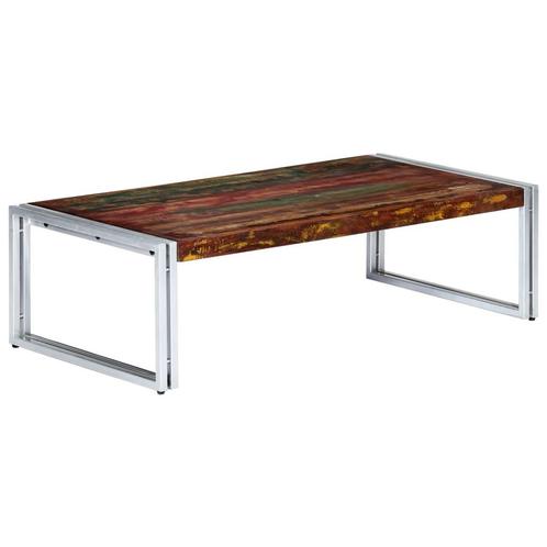 vidaXL Salontafel 120x60x35 cm massief gerecycled hout, Maison & Meubles, Tables | Tables de salon, Envoi