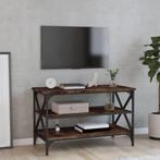 vidaXL Tv-meubel 80x40x50 cm bewerkt hout gerookt, Huis en Inrichting, Tafels | Bijzettafels, Verzenden, Nieuw
