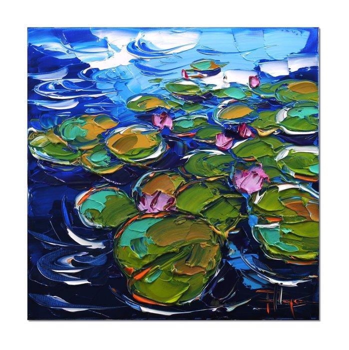 Olivier Pfleger - Mandrafina  Les nénuphars, Antiquités & Art, Art | Peinture | Moderne