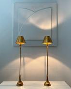 Lampe de table (2) - Acier, Métal, Plaqué or - Elégance à la, Antiek en Kunst