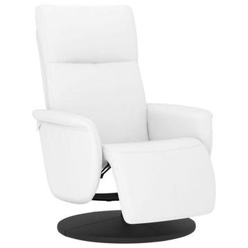 Witte Draaifauteuil met Voetensteun - Perfecte Staat - OP... beschikbaar voor biedingen