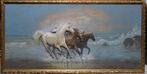 Artista europeo (XX) - Cavalli in corsa, Antiek en Kunst