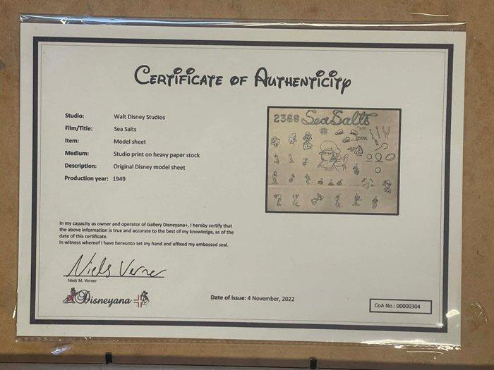 Disney - Disney Donald Duck Model Sheet - Sea Salts, Verzamelen, Disney