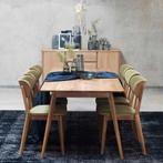 Yumi verlengbare houten eettafel | 190 x 90 cm |, Huis en Inrichting, Nieuw, Minder dan 50 cm, 150 tot 200 cm, Rechthoekig