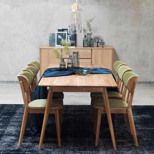 Yumi verlengbare houten eettafel | 190 x 90 cm |, Maison & Meubles, Tables | Tables à manger, Envoi