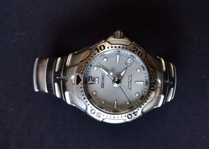 Seiko - Seiko Kinetic Auto Relay 5J22-0A60 - Zonder, Handtassen en Accessoires, Horloges | Antiek