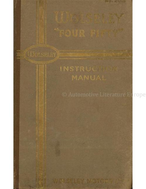 1953 WOLSELEY FOUR FIFTY INSTRUCTIEBOEKJE ENGELS, Autos : Divers, Modes d'emploi & Notices d'utilisation, Enlèvement ou Envoi