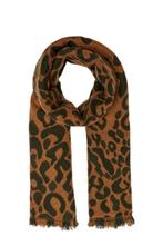 ONLY sjaal met panterprint bruin (Sjaals, Mooi & Gezond), Kleding | Dames, Mutsen, Sjaals en Handschoenen, Nieuw, Verzenden
