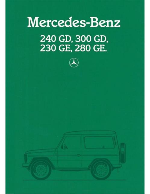 1984 MERCEDES BENZ G KLASSE BROCHURE DUITS, Boeken, Auto's | Folders en Tijdschriften