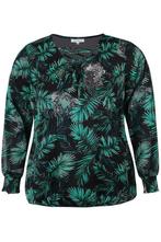 Tuniek blouse Zhenzi combi print maat M=46-48, Verzenden