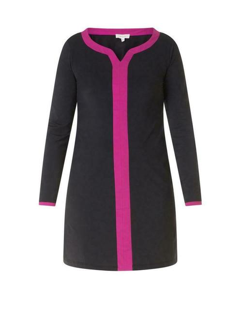 Tuniek Colletta zwart roze 95cm maat 52, Vêtements | Femmes, Blouses & Tuniques, Envoi