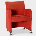 Kinnarps fauteuil, rood,  verrijdbaar, Ophalen of Verzenden