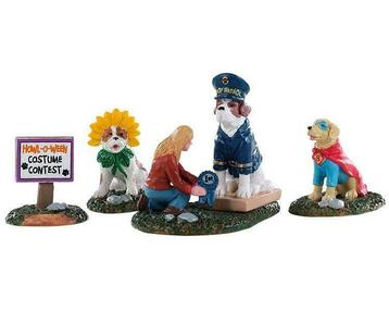 Lemax - Howl-o-ween Contest -  Set Of 4, Divers, Verzenden, Neuf