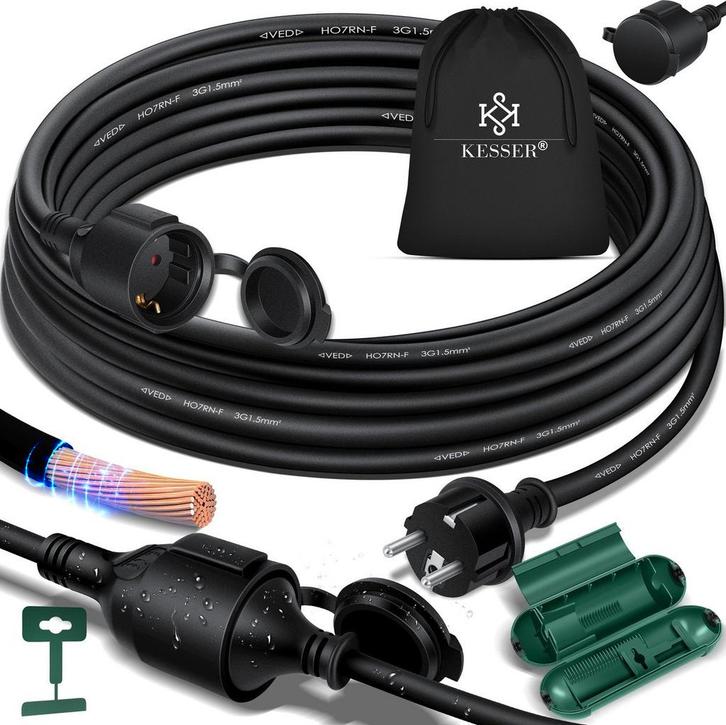 Verlengsnoer - Verlengkabel - 5 meter - Binnen en buiten - Z, Doe-het-zelf en Bouw, Gereedschap | Overige machines, Verzenden