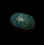 Oude Egypte, Nieuwe rijk Faience Scarab - 1.1 cm (Zonder, Antiquités & Art