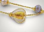 24 karaat - Vetro di Murano, Geel goud - Halsketting - 24 kt