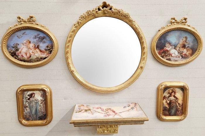 Spiegel (6) - Hout, Antiek en Kunst, Curiosa en Brocante