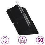 vidaXL 50-delige Kledinghangerset anti-slip fluweel zwart, Huis en Inrichting, Kasten | Kleerkasten, Verzenden, Nieuw