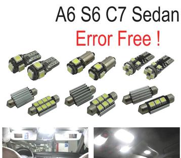 Kit 16 Ampoules Led Intérieur Pour Audi A6 S6 Rs6 C7 Berline, Verzenden