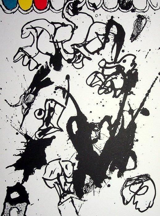 Pierre Alechinsky (1927) - Sin título (Les temps, Antiek en Kunst, Antiek | Overige Antiek