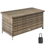 Wicker opbergbox Kiruna met kunststof gaas, 120x55x61,5cm, 2, Tuin en Terras, Verzenden, Nieuw