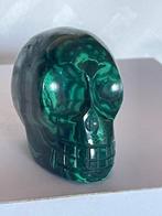 Mooi malachiet gebeeldhouwd Teschio - Piramide - Hoogte: 0