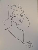 Hanco Kolk originele gestileerde (fan)-tekening - gesigneerd, Livres, BD