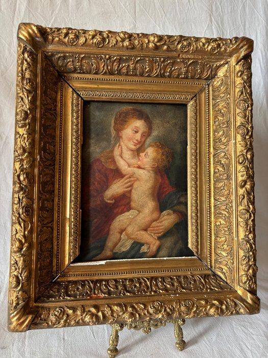 Peter Paul Rubens (1577-1640), Naar - Madonna con bambino, Antiek en Kunst, Kunst | Schilderijen | Klassiek
