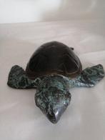 Figuur - Turtle - Gepatineerd brons