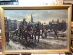 Cor Noltee (1903-1967) - Amsterdam in de winter Brug Bij