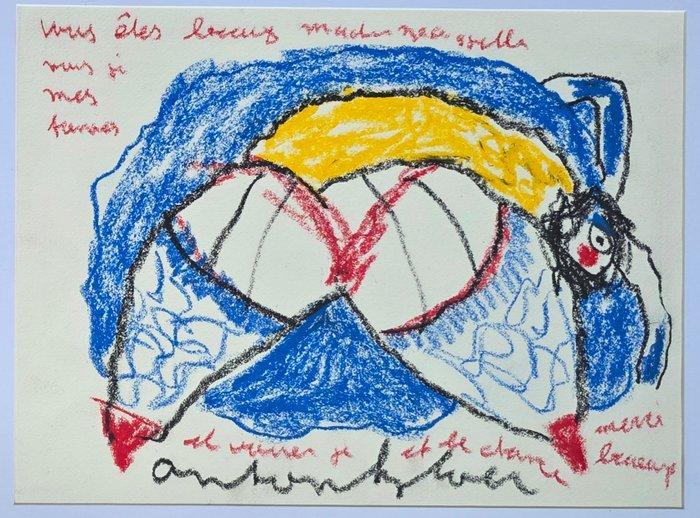 Anton Heyboer (1924-2005) - Can can Danseres, Antiek en Kunst, Kunst | Schilderijen | Modern
