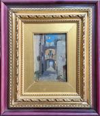 Oscar Ricciardi (1864-1935) - Scorcio di Paese, Antiek en Kunst