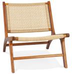 Fauteuil lounge 'MARIANO' en bois de Teck et corde recyclé n