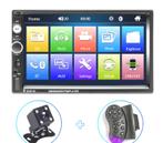 AUTORADIO 2DIN 7 TACTILE BLUETOOTH USB SD + CAMÉRA DE RECUL, Verzenden, Nieuw