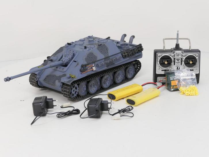 Schaal 1:16 Heng Long Jagdpanther SOUND SMOKE SHOOT #6675, Hobby en Vrije tijd, Modelbouw | Auto's en Voertuigen, Overige typen