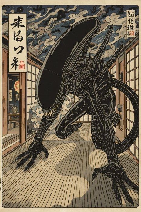 Sato Hageshi - Tatami Terror – Xenomorph Alien - Pop Art -, Games en Spelcomputers, Spelcomputers | Overige Accessoires