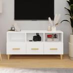vidaXL Tv-meubel 102x36x50 cm bewerkt hout wit, Verzenden, Nieuw