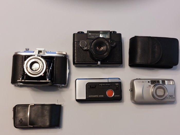 Kodak Lotto Isolette II Agfa Minolta Comet 120 / medium, Audio, Tv en Foto, Fotocamera's Analoog