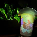 Emile Gallé - Lampe murale - Laiton, Verre - Signé, marque, Antiek en Kunst
