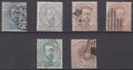 Spanje 1872 - Amadeo ik. - Edifil 119-122-124/127., Postzegels en Munten, Postzegels | Europa | Spanje, Gestempeld