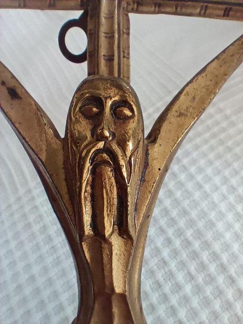 Crucifix - Fer - 1920-1930 - Croix de style Art déco, Antiek en Kunst, Antiek | Boeken en Manuscripten